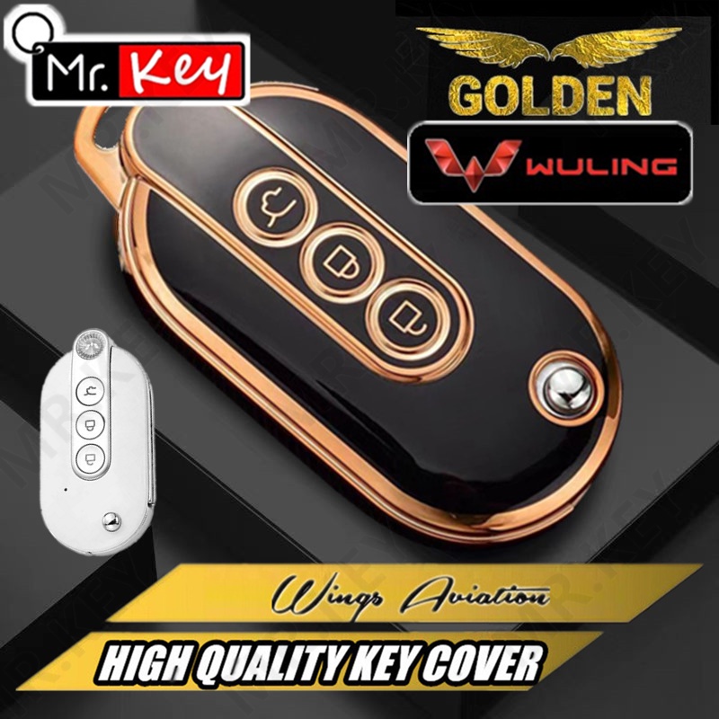 【Mr.Key】เคสกุญแจรีโมตรถยนต์ Tpu 3 ปุ่ม สําหรับ Wuling Mini Ev Air Ev ...