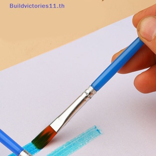 Buildvictories11 แปรงปากกาไนล่อน ทรงกลม สําหรับวาดภาพสีน้ํามัน 10 ชิ้น