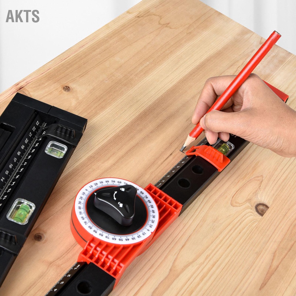 akts-mitre-saw-ไม้โปรแทรกเตอร์-เครื่องมือวัดมุมโลหะ-finder-gauge-cutting-guide-พร้อม-bubble-level