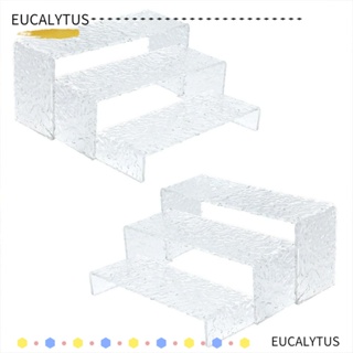 Eutus ขาตั้งอะคริลิคใส ทรงสี่เหลี่ยมผืนผ้า รูปตัว U หนา 5 มม. 3 ขนาด ทนทาน สําหรับโชว์สินค้า 2 ชุด