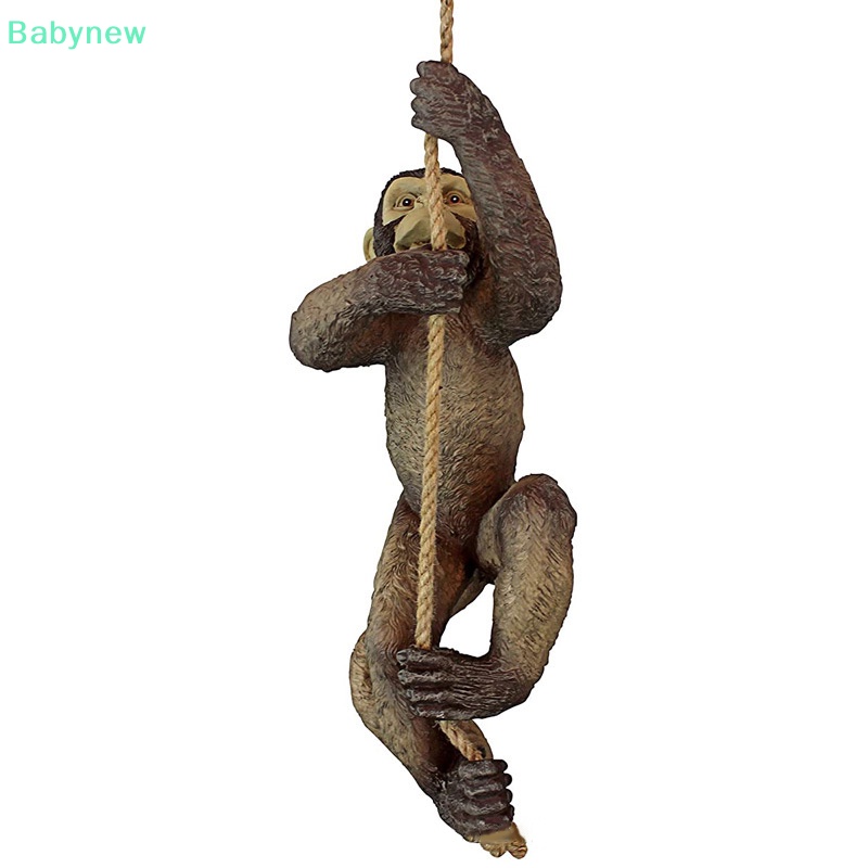 lt-babynew-gt-รูปปั้นลิงปีนเขาเรซิ่น-สําหรับแขวนตกแต่งสวน