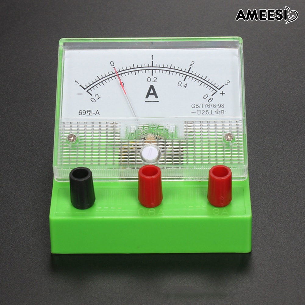 ameesi-เครื่องวัดกระแสไฟฟ้าอะนาล็อก-แอมมิเตอร์-คลาส-2-5-เครื่องมือการทดลองการสอนไฟฟ้า