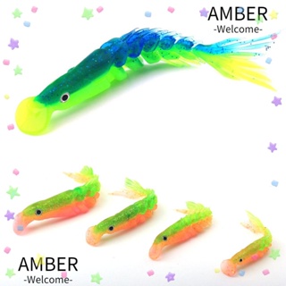 Amber เหยื่อตกปลาเหมือนจริง แบบนิ่ม ขนาด 8 10 12 15 ซม.
