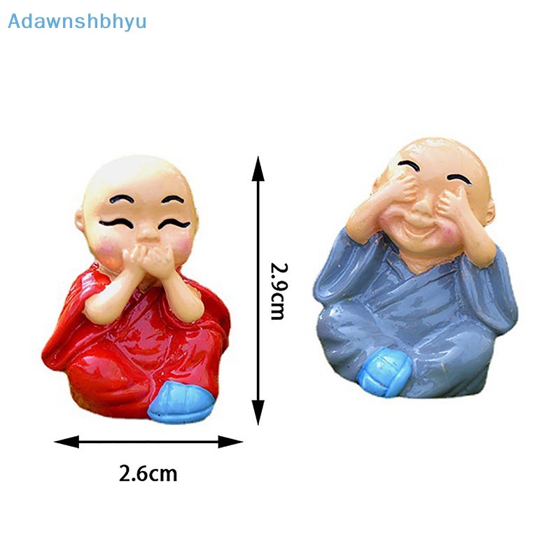 adhyu-พระพุทธรูปเรซิ่น-ขนาดเล็ก-สําหรับตกแต่งสวน-diy-4-ชิ้น