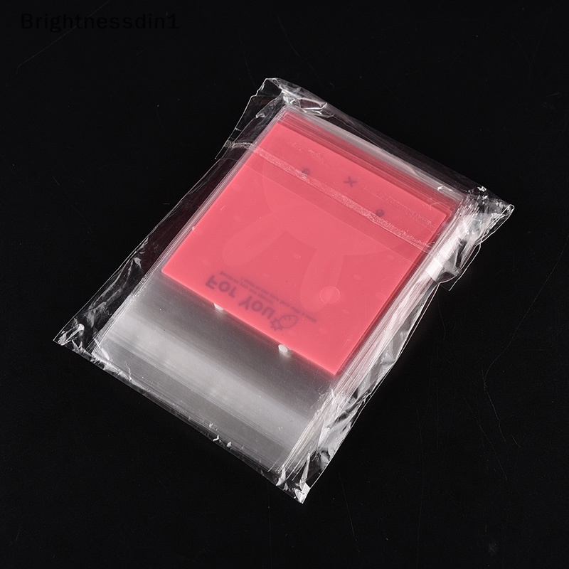 brightnessdin1-ถุงกระดาษแก้วพลาสติก-ลายกระต่าย-มีกาวในตัว-สําหรับใส่ขนมคุกกี้-บิสกิต-เบเกอรี่-100-ชิ้น