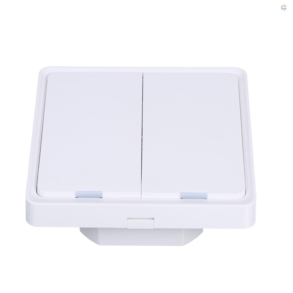 fash-สวิตช์ไฟอัจฉริยะ-2-gang-2-4ghz-wifi-เข้าได้กับ-alexa-และ-google-home-พร้อมตัวตั้งเวลา