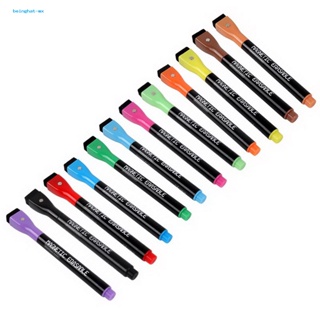 Behat ปากกามาร์กเกอร์ แบบแม่เหล็ก ลบได้ หลากสี สําหรับปฏิทิน ไวท์บอร์ด โรงเรียน 12 สี