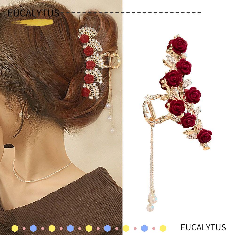 eutus-กิ๊บติดผมโลหะ-รูปดอกกุหลาบ-ฉลาม-พรีเมี่ยม-เครื่องประดับ-สําหรับผู้หญิง