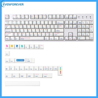 Ev ปุ่มกดคีย์บอร์ด PBT ลายเชอร์รี่ สีย้อม สําหรับเล่นเกม