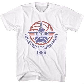 Volleyball Tournament Top Gun T-Shirt เสื้อยืดผู้หญิง เสื้อครอปสายฝอ_03