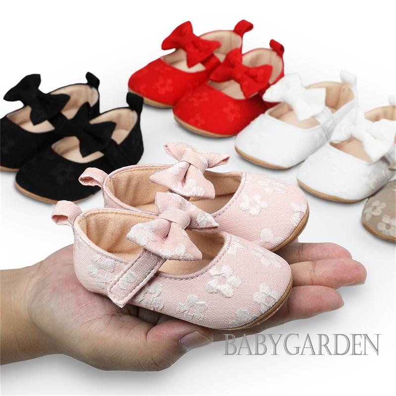 babygarden-รองเท้าเด็กทารก-เด็กผู้หญิง-กันลื่น-พื้นนิ่ม-ดอกไม้-โบ-แรกเดิน-ฤดูใบไม้ผลิ-ฤดูร้อน-เจ้าหญิง-รองเท้าส้นเตี้ย