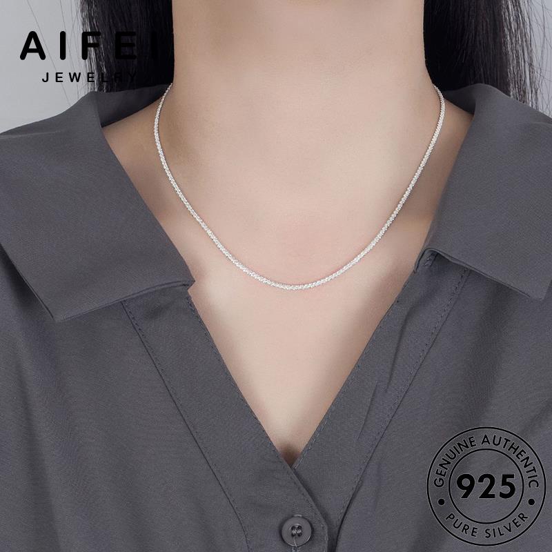 aifei-jewelry-ผู้หญิง-ดวงดาวที่เรียบง่าย-ต้นฉบับ-เครื่องประดับ-เครื่องประดับ-จี้-แฟชั่น-แท้-เงิน-ทอง-925-silver-สร้อยคอ-เกาหลี-n319