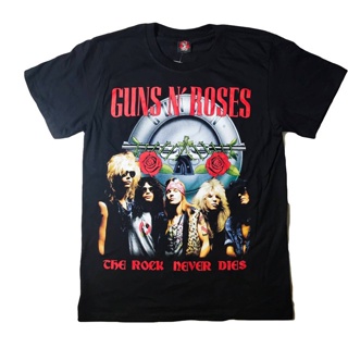 TOP CT♣เสื้อวงร็อค Guns N Roses T-shirt เสื้อยืดวง Guns N Roses
