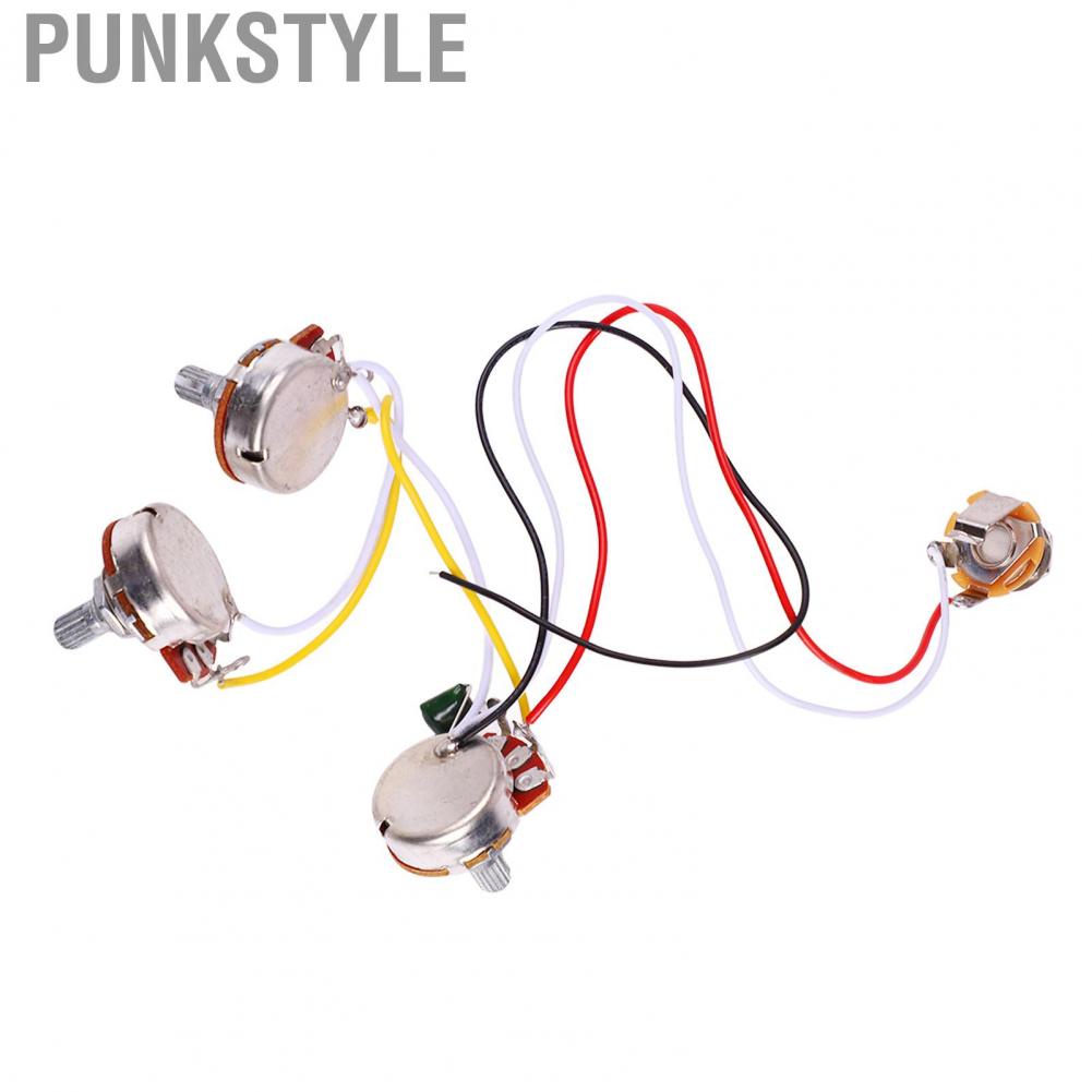 Punkstyle Guitar Potentiometer Kit Jazz Bass Wiring Harness 1 Volume 2