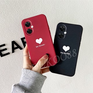 เคสโทรศัพท์มือถือแบบนิ่ม TPU ผิวด้าน กันกระแทก ลายหัวใจ สีพื้น สําหรับ OnePlus Nord CE 3 2 Lite 2T N10 11 5G 2023 1+ Nord CE3 Lite