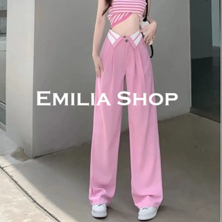 EMILIA SHOP  กางเกงขายาว กางเกงเอวสูง ผู้หญิงสไตล์เกาหลี เสื้อผ้าแฟชั่นผู้หญิง 2023 ใหม่  สบาย สวยงาม ทันสมัย ทันสมัย A20M02F 36Z230909
