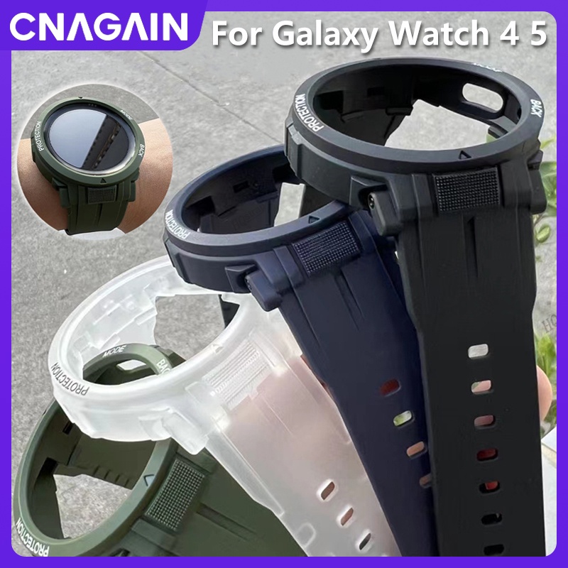 cnagain-2023-สายนาฬิกาข้อมือซิลิโคน-สําหรับ-samsung-galaxy-watch-5-pro-45-มม-forgalaxy-watch-5-4-40-มม-44-มม