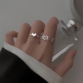 COD] and ins micro-inlaid zircon love ring female fashion light luxury  niche design star butterfly opening index finger