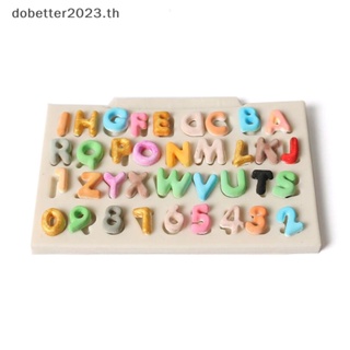 [DB] แม่พิมพ์ซิลิโคน รูปตัวอักษร ตัวเลข สําหรับทําเค้ก ช็อคโกแลต ฟองดองท์ น้ําตาล DIY