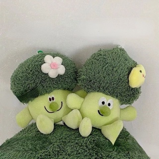พวงกุญแจตุ๊กตาผัก ยัดนุ่น แบบนิ่ม รูปดอกไม้ Cauliflower Broccoli