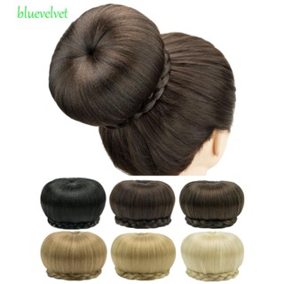 Bluevelvet กิ๊บติดผมไฟเบอร์ถัก คุณภาพสูง สีดํา สไตล์วินเทจ สําหรับผู้หญิง