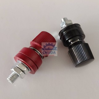 (1ชุด=ดำ1+แดง1) ขั้วต่อ ไบดิ้งโพส แหล่งจ่ายไฟ ซัพพลาย Supply Terminal Binding Post #JS-333 (M6)
