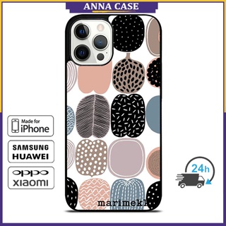 เคสโทรศัพท์มือถือ ลาย Marimekko 23 สําหรับ iPhone 14 Pro Max 13 Pro Max Samsung Galaxy Note10+ S21Ultra