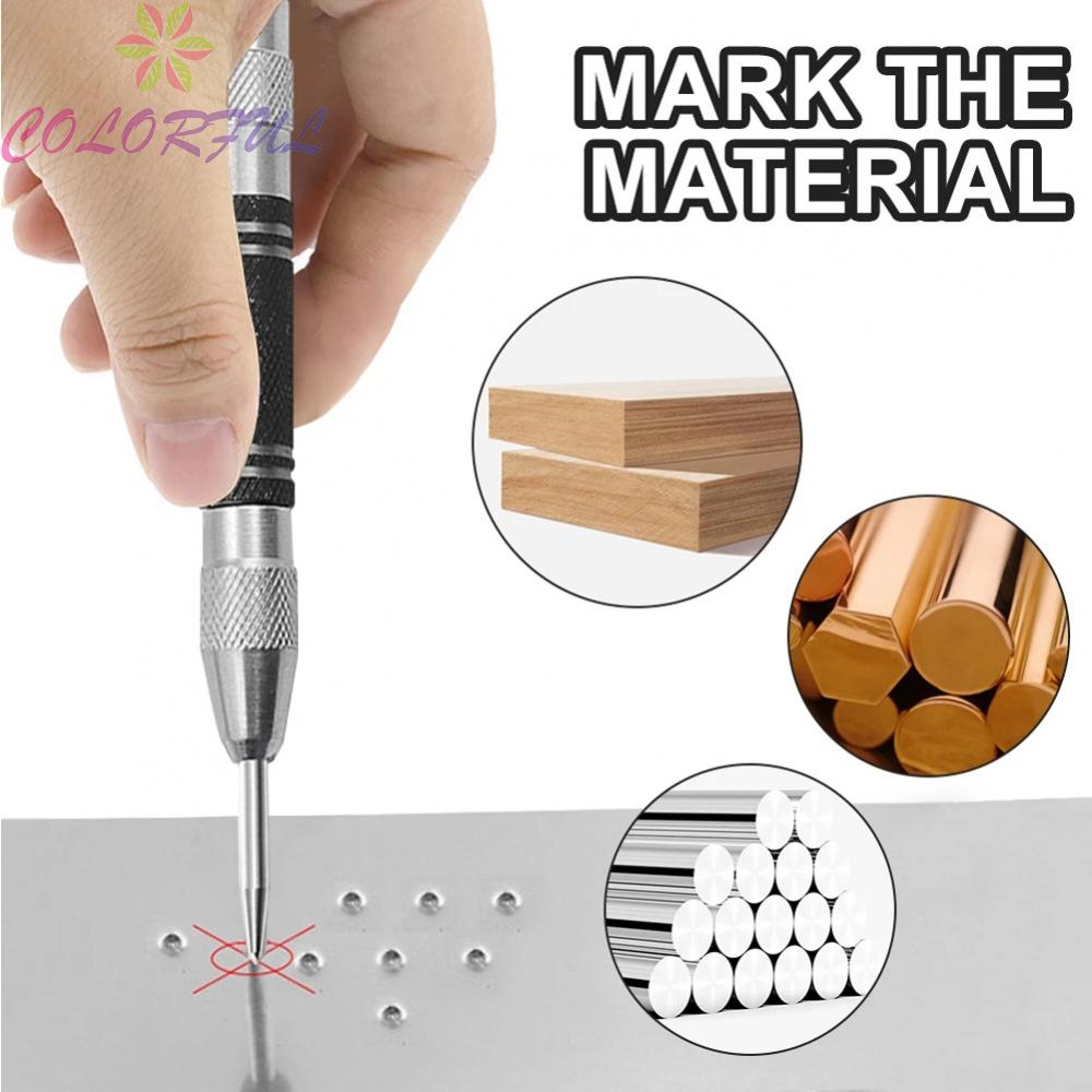 colorful-easy-to-use-spring-loaded-marker-automatic-center-punch-for-precise-marking-on-wood-glass-and-metal