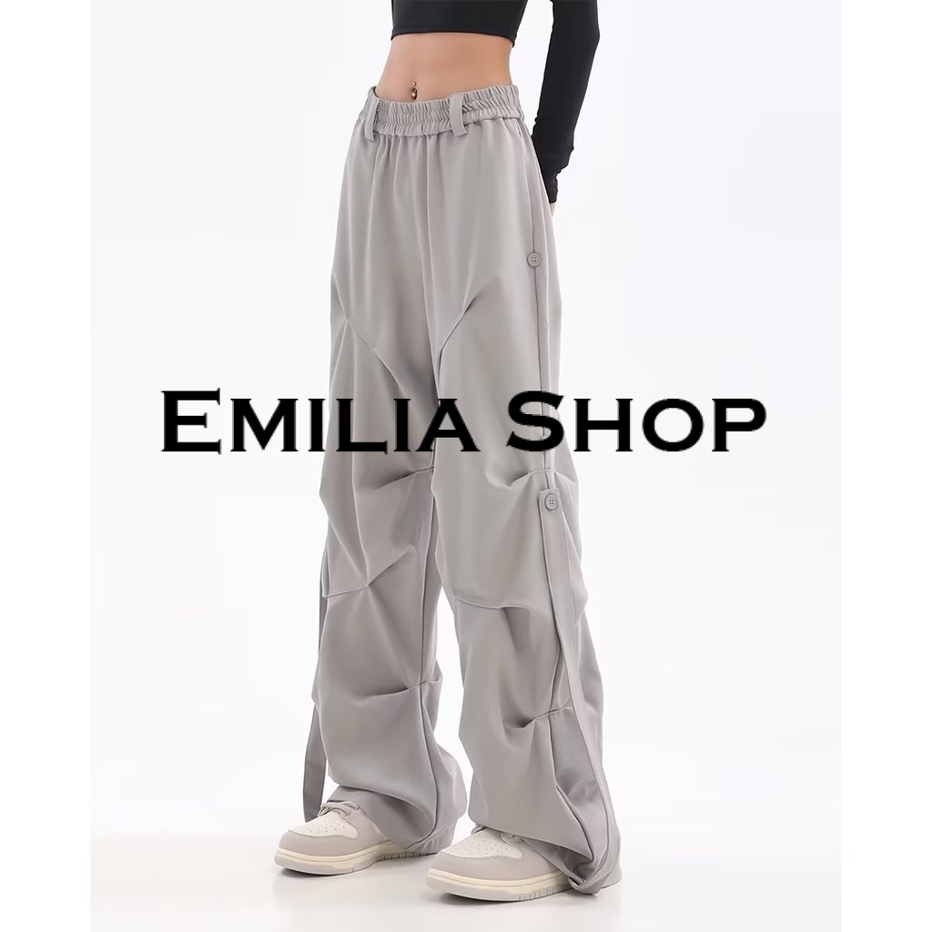 emilia-shop-กางเกงขายาว-กางเกงเอวสูง-ผู้หญิงสไตล์เกาหลี-เสื้อผ้าแฟชั่นผู้หญิง-y2k-2023-ใหม่-trendy-comfortable-สวยงาม-รุ่นใหม่-a20m069-36z230909