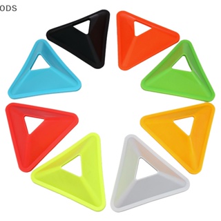 Ods แผ่นป้าย PVC ทรงสามเหลี่ยม 4 สี สําหรับฝึกซ้อมฟุตบอล บาสเก็ตบอล