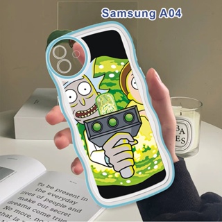 สําหรับ Samsung Galaxy A04 A14 A24 A34 A54 5G เคสโทรศัพท์มือถือแบบนิ่ม กันกระแทก ลายคลื่น Rick and Modi แฟชั่น