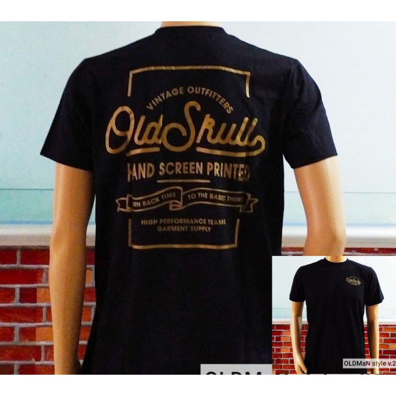 เสื้อยืด-oldskull-สไตล์ไบค์เกอร์