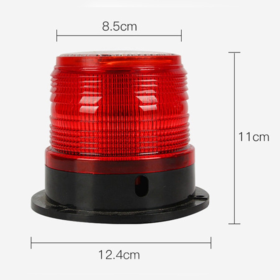 ไฟกระพริบ-โซล่าเซลล์-ฐานแม่เหล็ก-solar-cell-led-ไฟเตือนพลังงานแสงอาทิตย์-night-magnetic-led