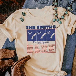 เสื้อยืด พิมพ์ลายมังงะ the Smiths สไตล์ญี่ปุ่น ฮาราจูกุ สตรีท สําหรับผู้หญิง 2000s