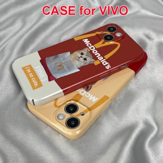 เคสโทรศัพท์มือถือแบบแข็ง ลายการ์ตูนสุนัข McDonalds น่ารัก สําหรับ VIVO T2X V20Pro V23 V23Pro V23e V25Pro V27 V27e X30 X50 X60 X70 X80 X90
