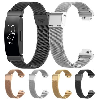 สายนาฬิกาข้อมือ สเตนเลส ตาข่าย แบบเปลี่ยน สําหรับ Fitbit inspire 3 2 HR Fitbit inspire 3 Ace2 Ace3