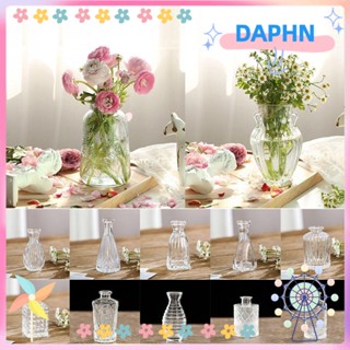 Daphs แจกันแก้วใส แจกันดอกไม้ เครื่องประดับตั้งโต๊ะ ขนาดเล็ก สําหรับงานแต่งงาน ปาร์ตี้