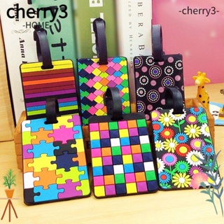 CHERRY3 ป้ายแท็กเชือก หลากสีสัน ใช้ซ้ําได้ สําหรับติดกระเป๋าเดินทาง