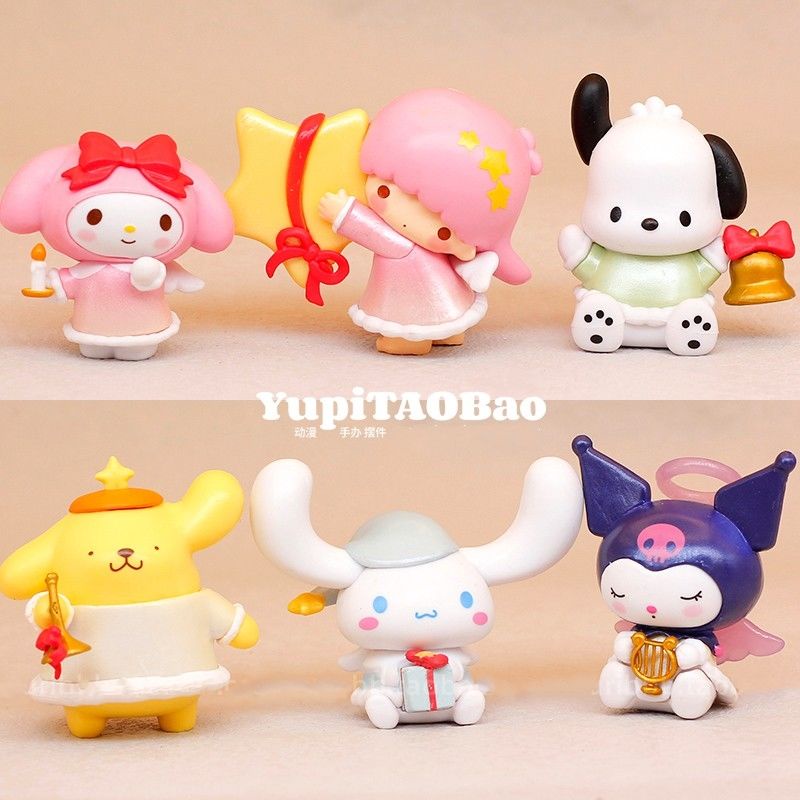 ตุ๊กตาฟิกเกอร์-melody-kuromi-pacha-dog-ขนาดเล็ก-เหมาะกับของขวัญ-ของเล่นสําหรับเด็ก