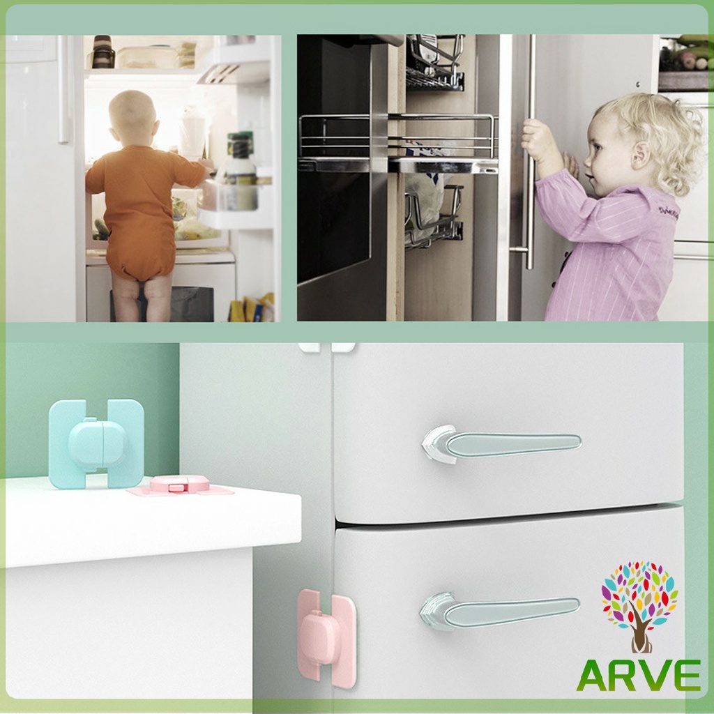 ที่ล็อคตู้เย็น-ที่ล็อคตู้-ล็อคฝาตู้-อุปกรณ์ล็อคประตู-baby-fridge-safty-lock