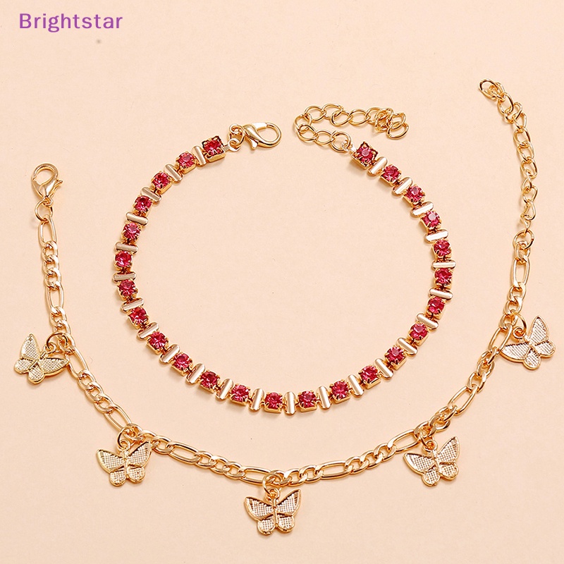 brightstar-สร้อยข้อเท้าโซ่-ประดับลูกปัด-รูปผีเสื้อ-สีทอง-เซ็กซี่-สไตล์โบฮีเมียน-ฤดูร้อน-สําหรับผู้หญิง