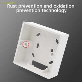 [ErudentT] กล่องสวิตช์ และซ็อกเก็ต ภายนอก คุณภาพสูง สําหรับทุกตําแหน่ง 86 มม.*86 มม.*34 มม. [ใหม่]
