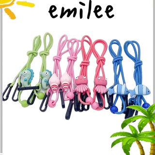 Emilee สายโซ่คล้องแว่นตา ผ้าไนล่อน สําหรับเด็กผู้ชาย และเด็กผู้หญิง