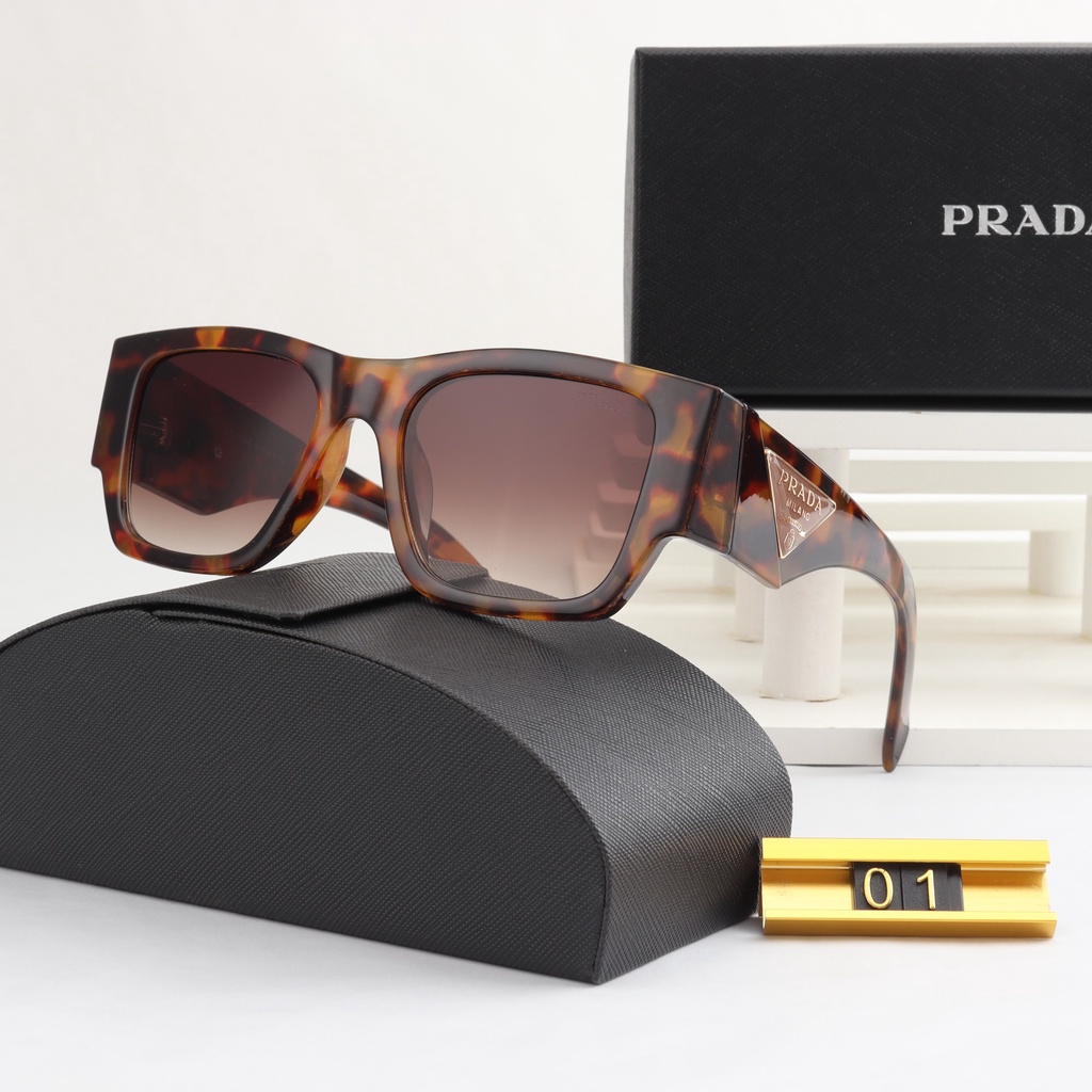 prda-sunglasses-for-women-men-sunglasses-new-square-simple-thick-frame-sunglasses-semi-transparent-korean-edition-trendy-retro
