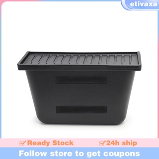 [Etivaxa] กล่องเก็บของใต้เบาะนั่ง สีดํา พร้อมฝาปิด กันฝุ่น สําหรับอัพเกรด