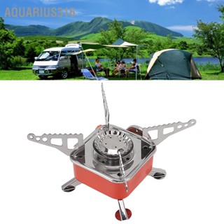 Aquarius316 เตาแก๊สกลางแจ้งพับได้ Mini Quadrate Stove Cooker Camping Picnic Portable Gas