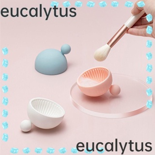 Eucalytus1 แผ่นบอร์ดซิลิโคน สําหรับทําความสะอาดแปรงแต่งหน้า