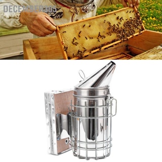 December305 9 ชิ้น/เซ็ต Beehive Smoker Kit พร้อม Bee Brush Yellow Needle Scratcher Serrated Blade Queen Clips