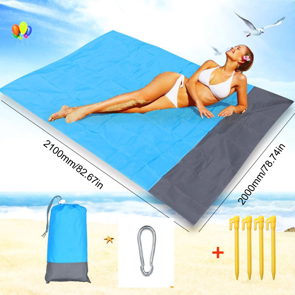beach-blanket-waterproof-pocket-folding-camping-mat-mattress-beach-pad