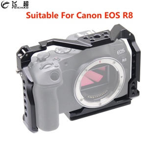 Feichao ชุดกรงกล้อง เมาท์โคลด์ชู ARRI 3/8 นิ้ว 1/4 นิ้ว สกรู สําหรับกล้อง Canon EOS R8 SLR
